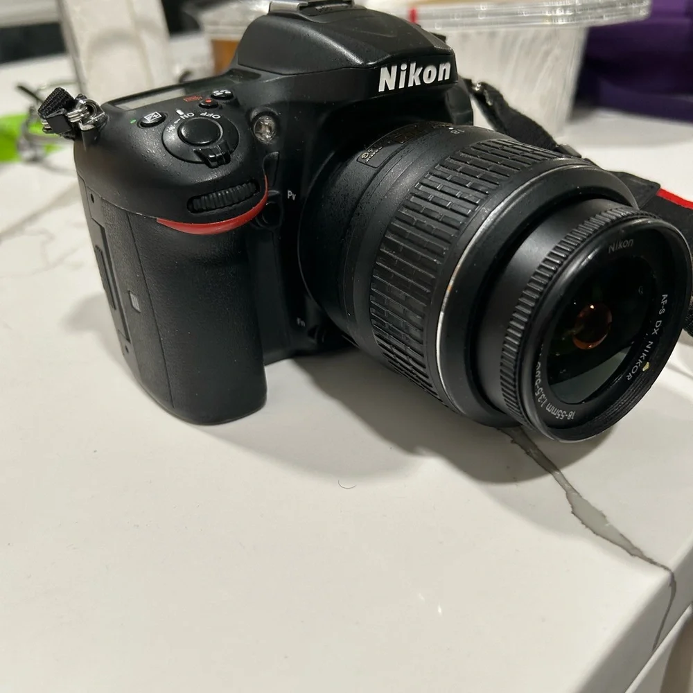 Nikon Black DSLR Camera Body with Rear LCD and Neck Strap